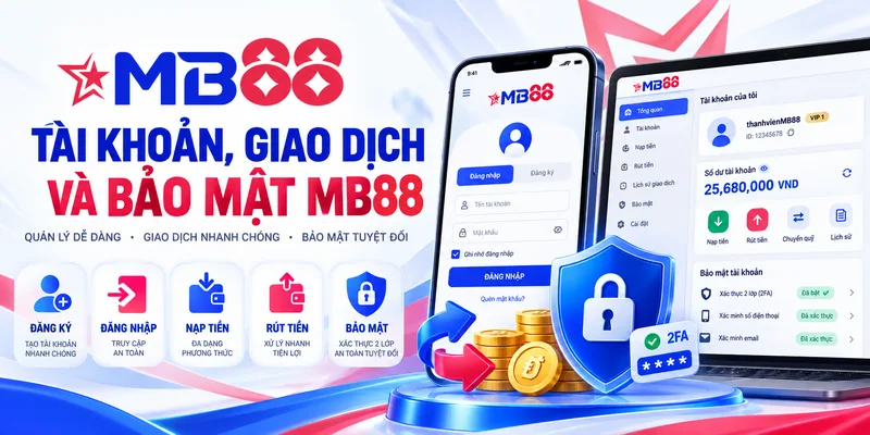 Hướng dẫn tài khoản, giao dịch và bảo mật thông tin MB88